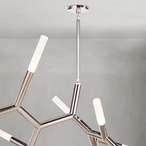 Magnith Chandelier Large, steel in polished nickel - view 12