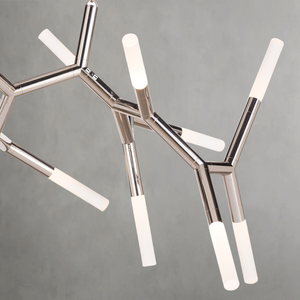 Magnith Chandelier Large, steel in polished nickel - view 14