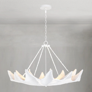 Aquelle Chandelier, resin in white - view 2