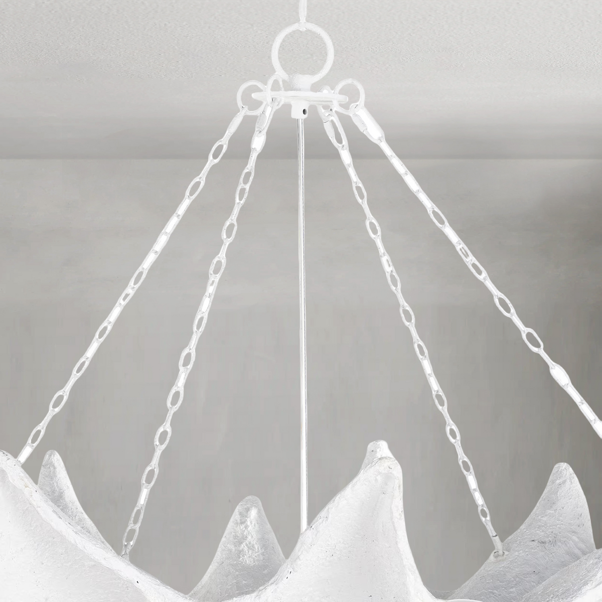 Aquelle Chandelier, resin in white - view 6