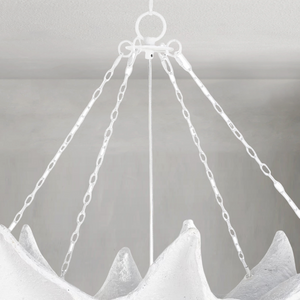 Aquelle Chandelier, resin in white - view 6