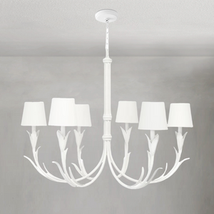 Fontara White Reed Chandelier, steel - view 2
