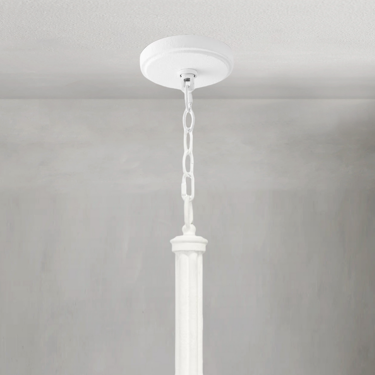 Fontara White Reed Chandelier, steel - view 4