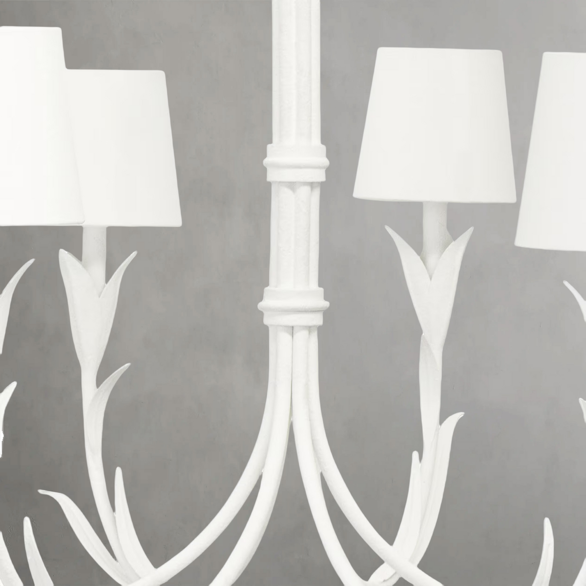 Fontara White Reed Chandelier, steel - view 5