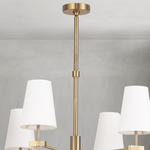 Bellith Chandelier Large, steel in natural brass - view 2