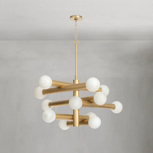 Bellara Chandelier, steel in polished nickel - view 2