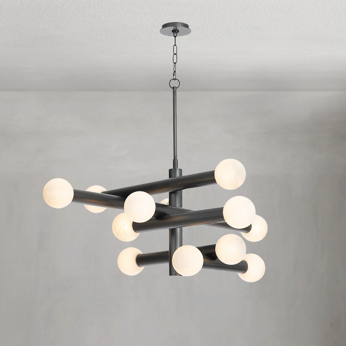 Bellara Chandelier, steel in polished nickel - view 5