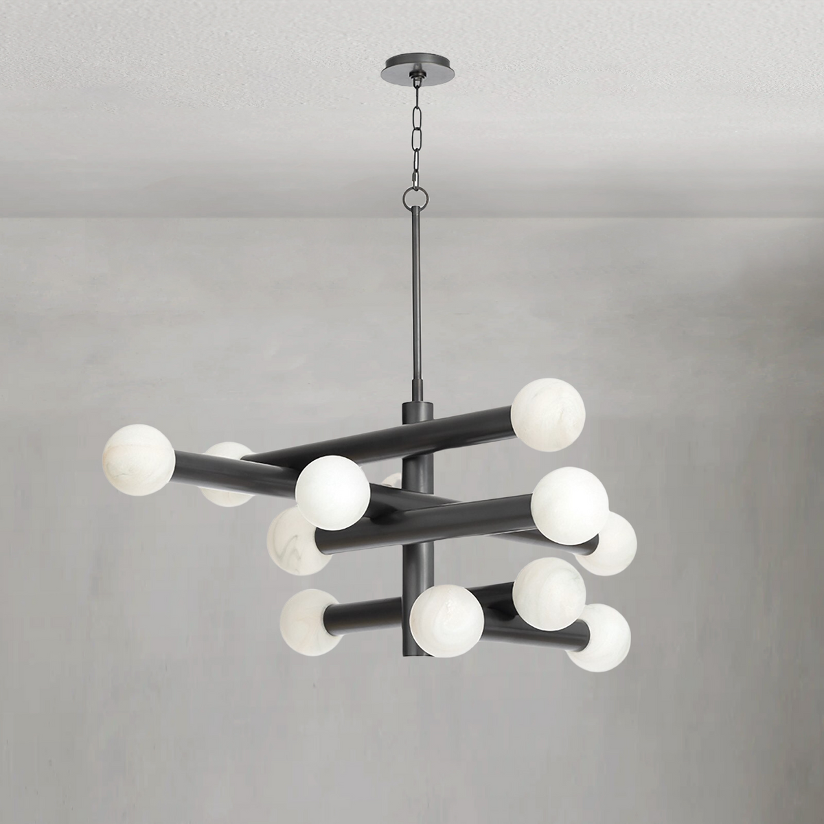 Bellara Chandelier, steel in polished nickel - view 6
