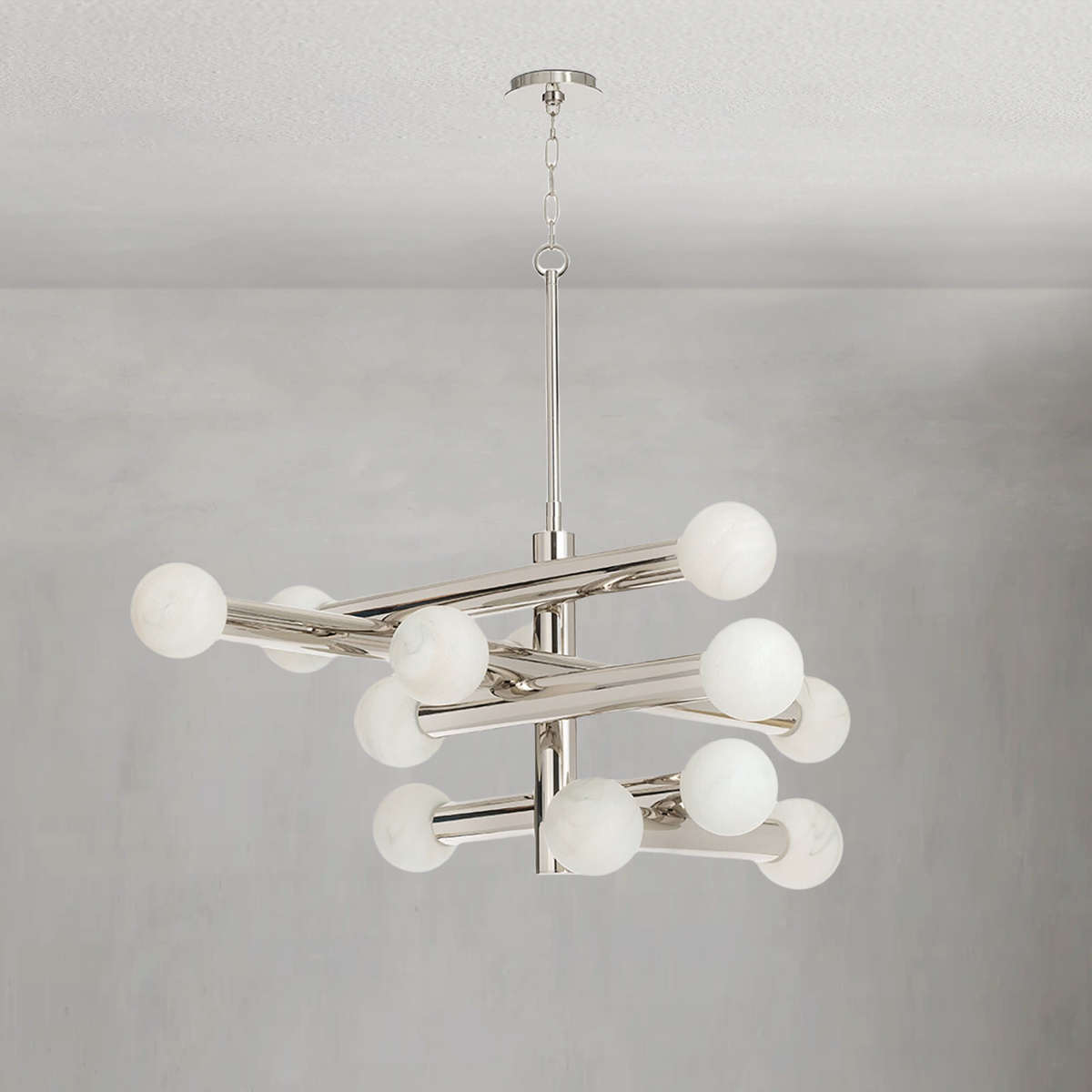 Bellara Chandelier, steel in polished nickel - view 11