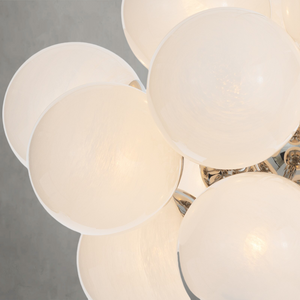 Driftelle Nickel Glass Chandelier, in polished nickel - view 4