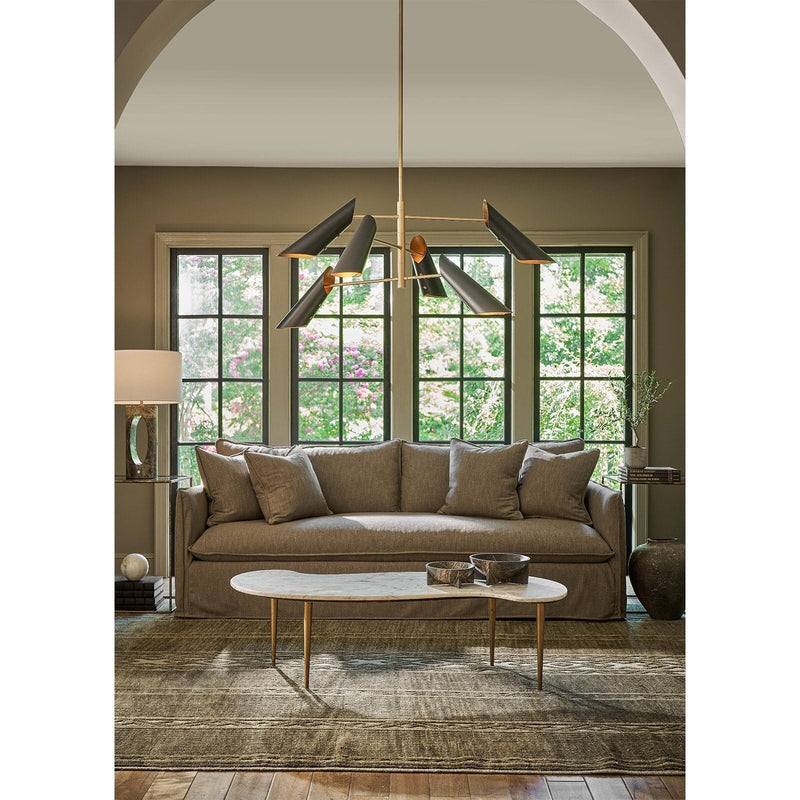 Nebine Chandelier, steel in white - view 10