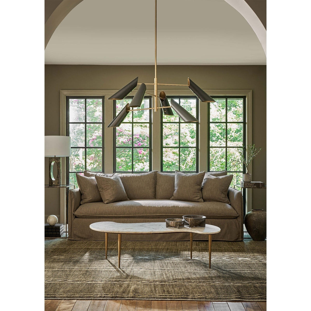 Nebine Chandelier, steel in white - view 11