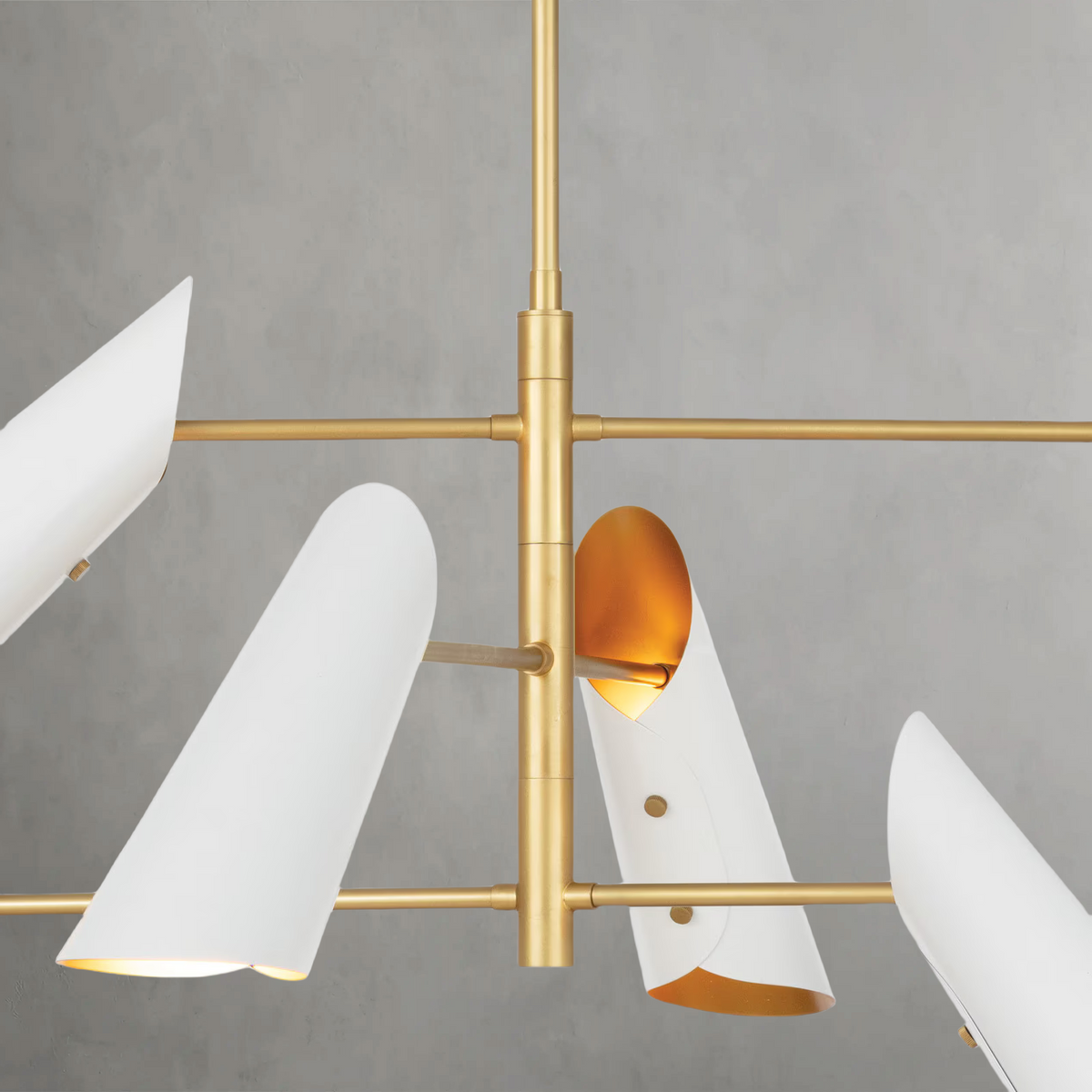 Nebine Chandelier, steel in white - view 4