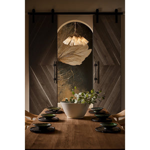 Mousseaux Chandelier, steel in natural brass - view 6