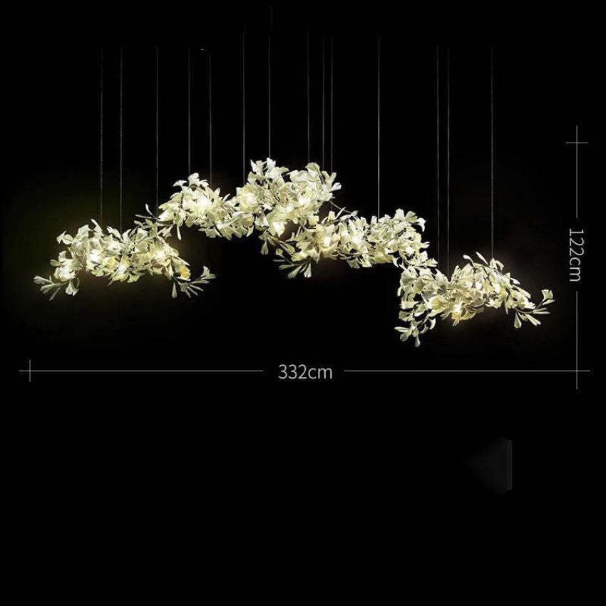 Ceramic Ginkgo Chandelier 4 Sizes - view 5