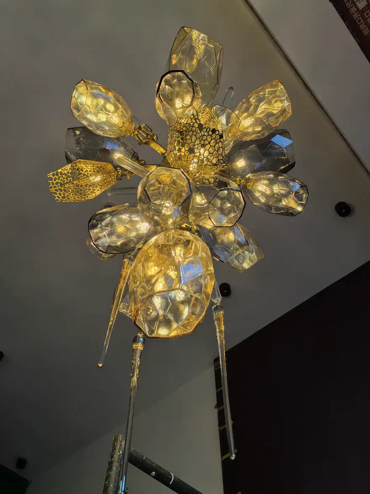 Modern Wine Glass Shape Chandelier Italian Light Luxury Light Fixture for Dining Room/Living Room - view 14