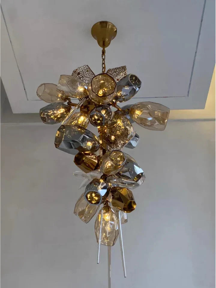 Modern Wine Glass Shape Chandelier Italian Light Luxury Light Fixture for Dining Room/Living Room - view 10