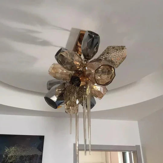 Modern Wine Glass Shape Chandelier Italian Light Luxury Light Fixture for Dining Room/Living Room - view 9