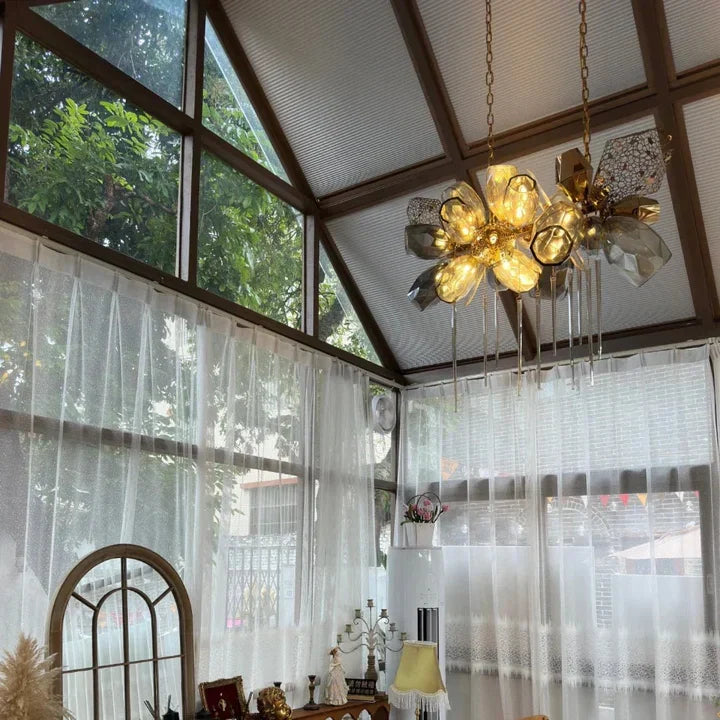 Modern Wine Glass Shape Chandelier Italian Light Luxury Light Fixture for Dining Room/Living Room - view 5