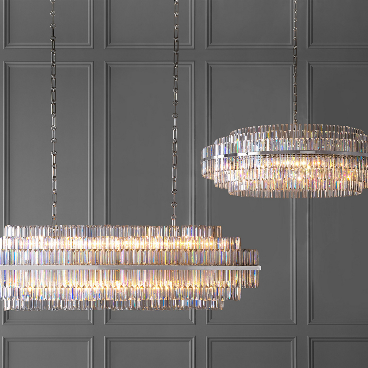 Vienna Linear Crystal Chandelier - view 2