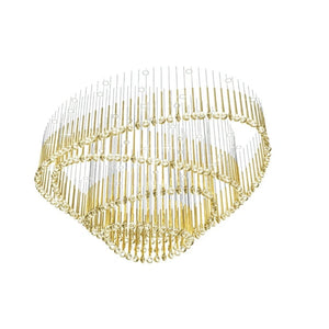 Modern Floating Long Gold Pendant Celing Chandelier for Living Room/High-ceiling - view 13