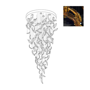 Galaxy Glass Feathers Flying Chandelier - view 55