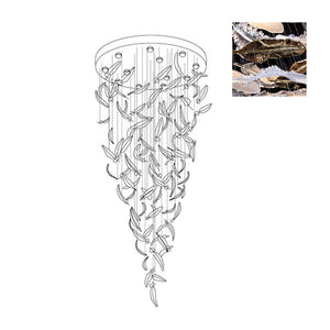 Galaxy Glass Feathers Flying Chandelier - view 56