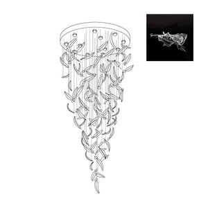 Galaxy Glass Feathers Flying Chandelier - view 57