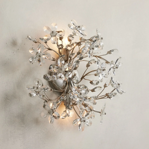 Fiore Crystal Flowers Wall Sconce 2-Light, chandelier - view 3