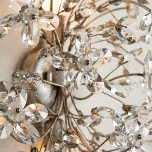 Fiore Crystal Flowers Wall Sconce 2-Light, chandelier - view 4