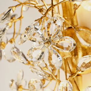 Fiore Crystal Flowers Wall Sconce 2-Light, chandelier - view 6