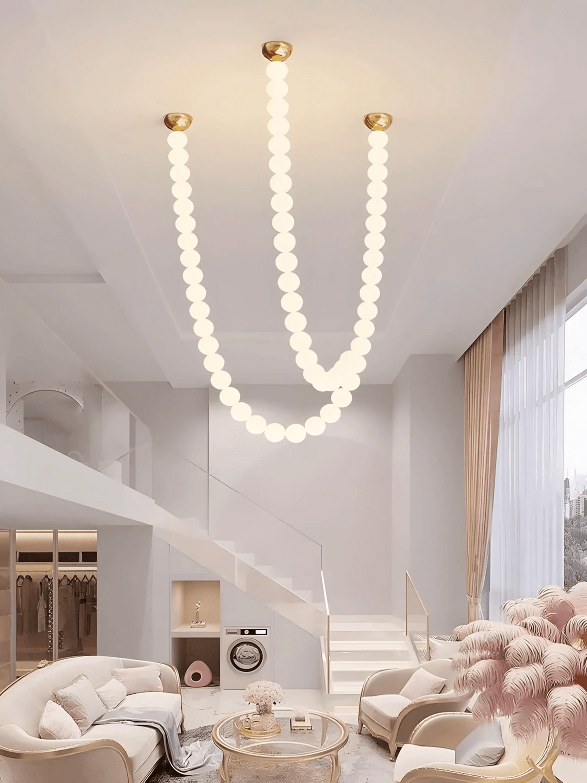 Halti Necklace Acrylic Chandelier - view 12