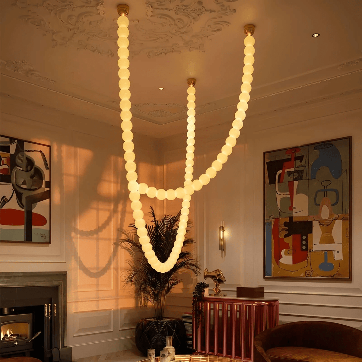 Halti Necklace Acrylic Chandelier - view 38