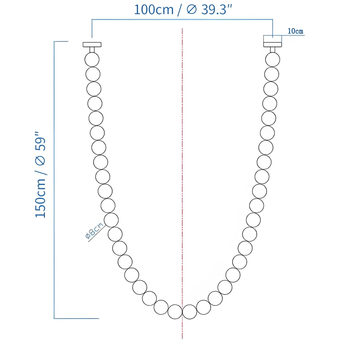Halti Necklace Acrylic Chandelier - view 23