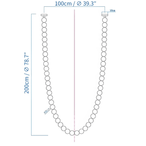 Halti Necklace Acrylic Chandelier - view 24