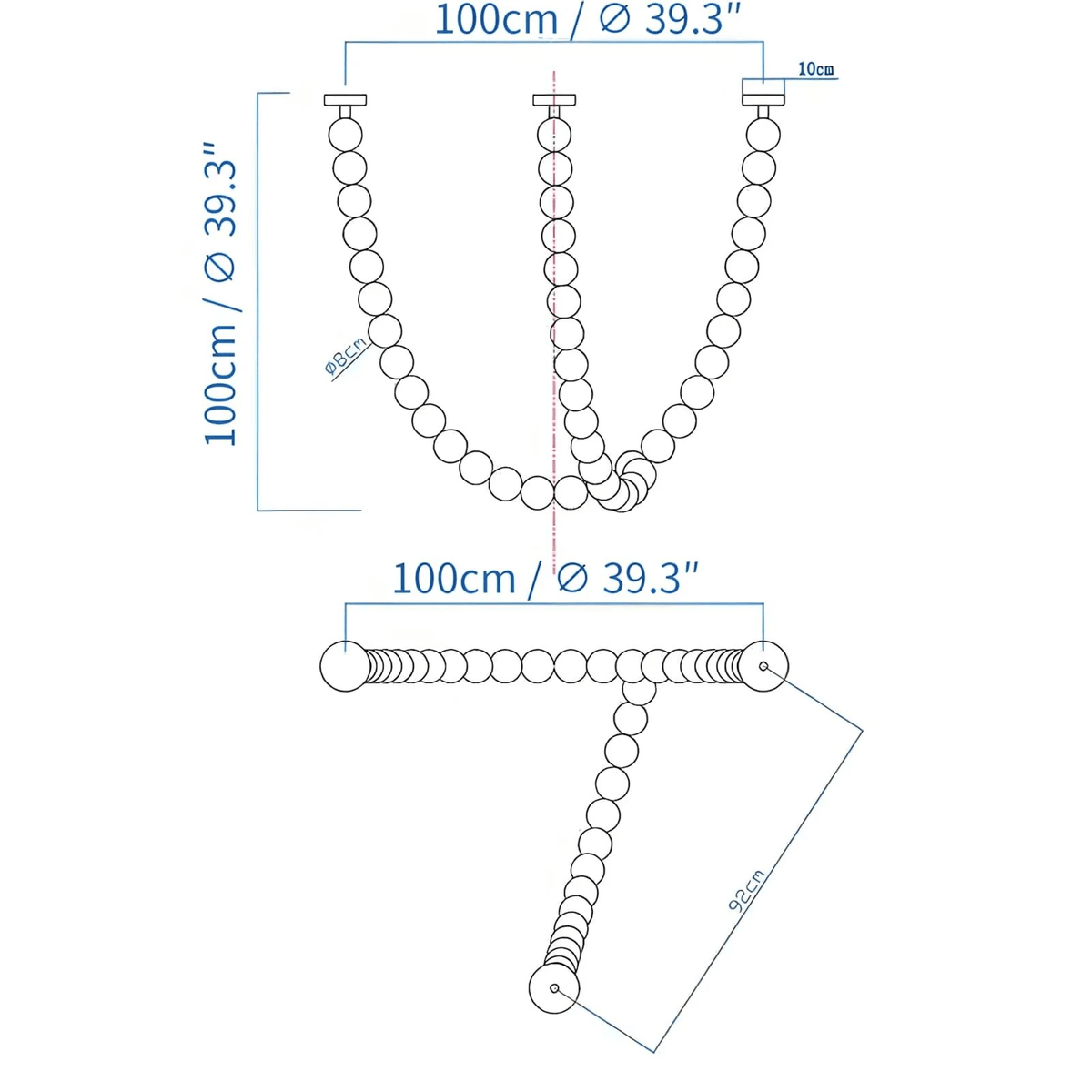 Halti Necklace Acrylic Chandelier - view 26