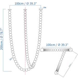 Halti Necklace Acrylic Chandelier - view 28