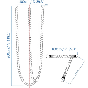 Halti Necklace Acrylic Chandelier - view 30