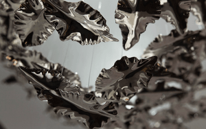 Galaxy Leaf Twisted Sculptural Meteor Shower Crystal Spiral Chandelier - view 39