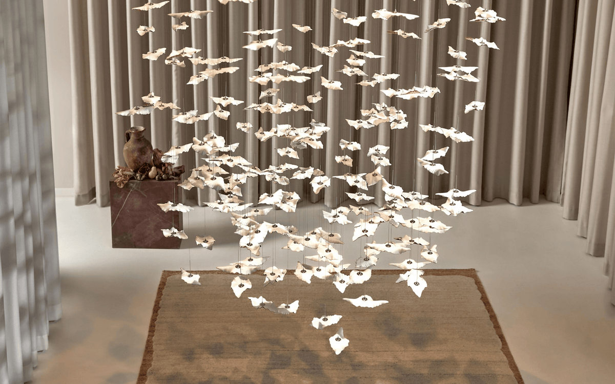 Galaxy Leaf Twisted Sculptural Meteor Shower Crystal Spiral Chandelier - view 35