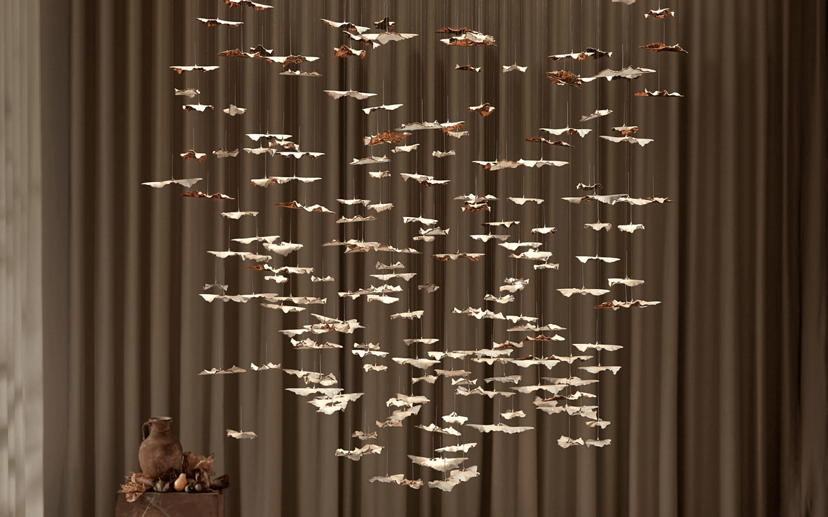 Galaxy Leaf Twisted Sculptural Meteor Shower Crystal Spiral Chandelier - view 32
