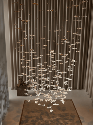 Galaxy Leaf Twisted Sculptural Meteor Shower Crystal Spiral Chandelier - view 21