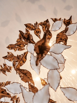 Galaxy Leaf Twisted Sculptural Meteor Shower Crystal Spiral Chandelier - view 27