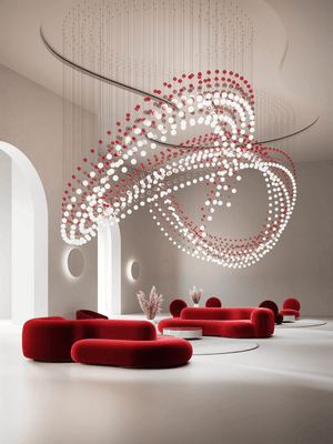 Pearl Curtain Customize Chandelier - view 3