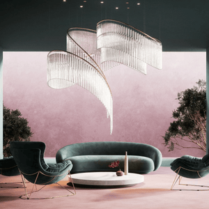 Rivella Cascade Fringe Crystal Chandelier - view 4