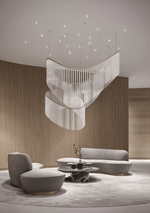 Rivella Cascade Fringe Crystal Chandelier - view 17