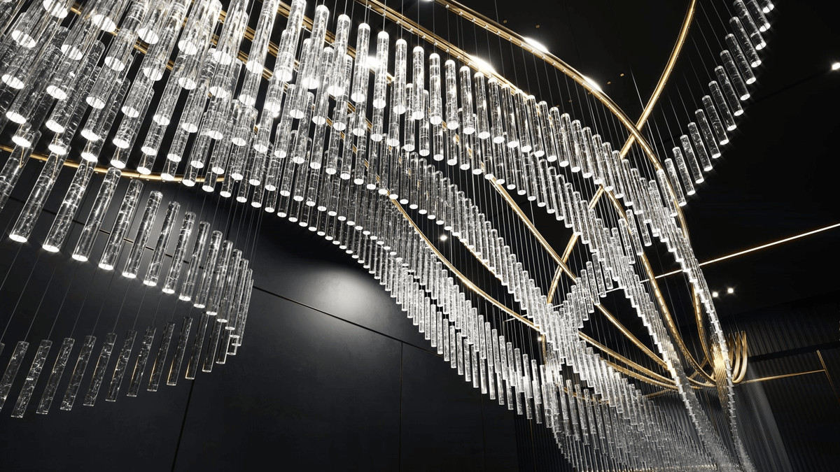 Rivella Cascade Fringe Crystal Chandelier - view 24