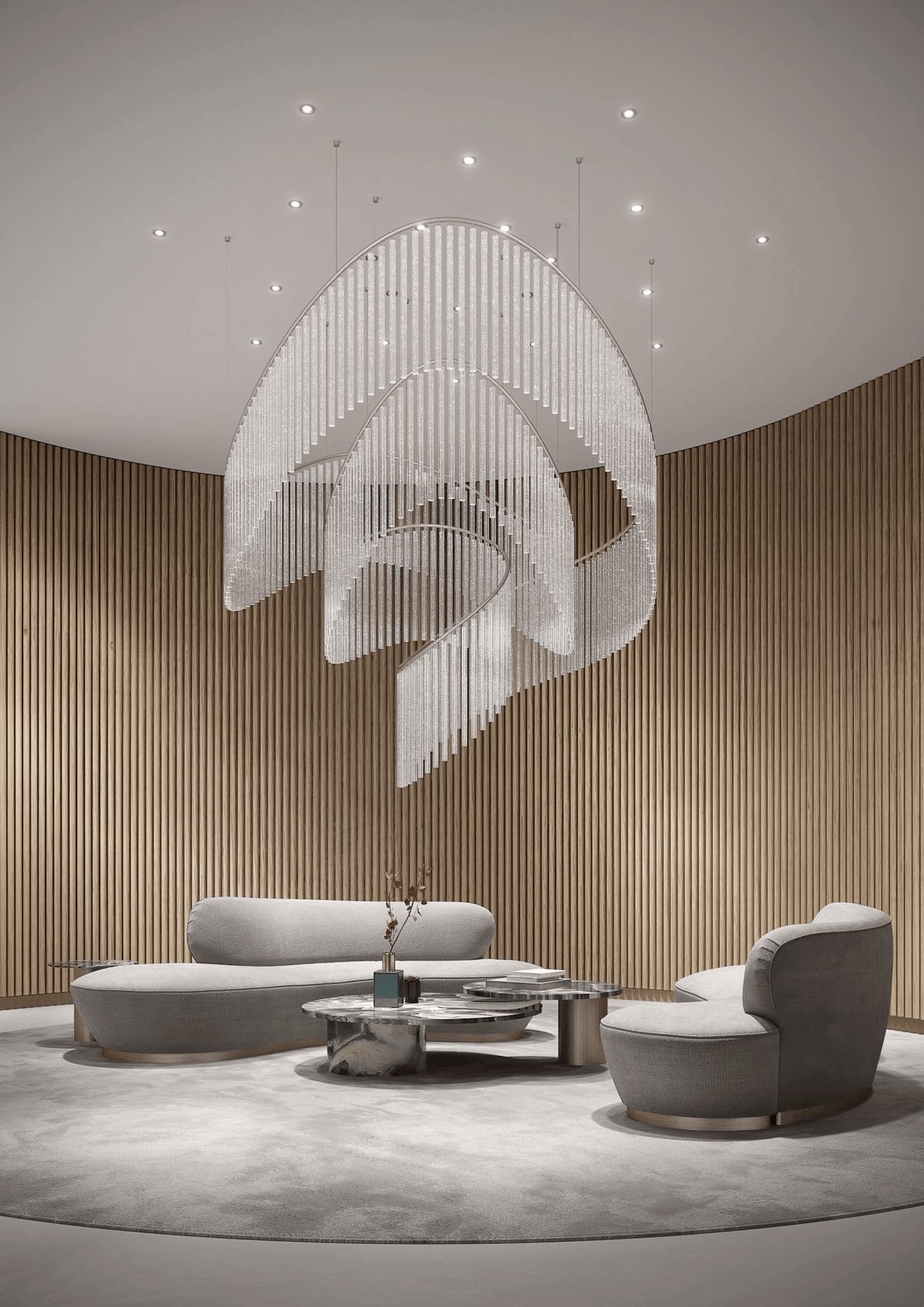 Rivella Cascade Fringe Crystal Chandelier - view 27