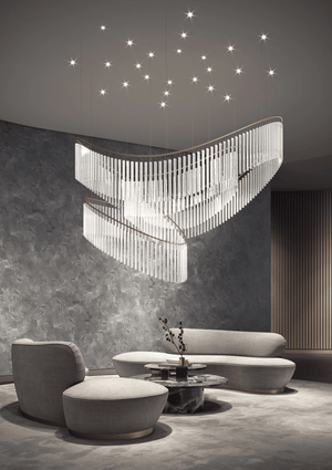 Rivella Cascade Fringe Crystal Chandelier - view 28