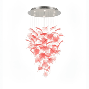 Multicolor Crystal Spiral Maple Leaf Chandelier - view 67